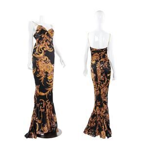 Vintage 90s/2000s Baroque maxi dress